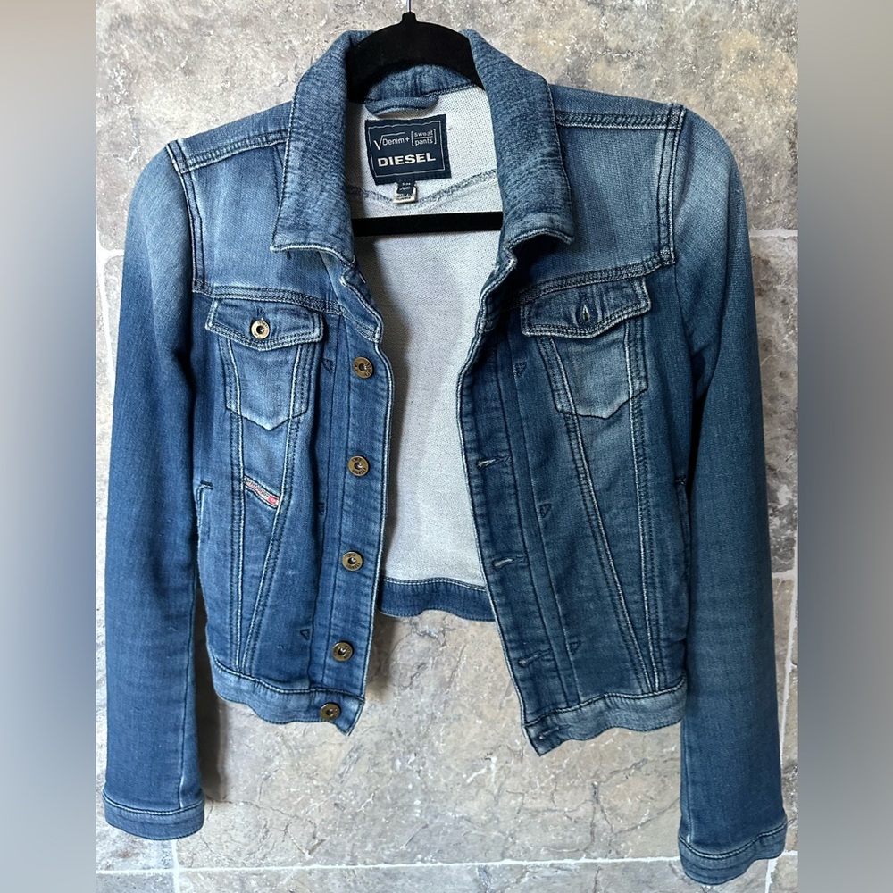 DIESEL Ladies Women's Size Extra Small Blue Jean Jacket